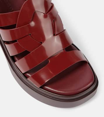 Plateausandalen Nindy aus Leder | Clergerie