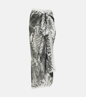 Printed beach cover-up | Jean Paul Gaultier