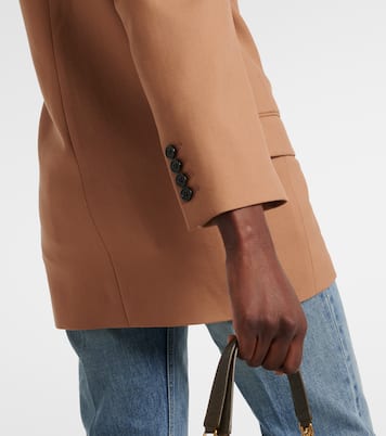 Blazer doppiopetto in gabardine di lana | Saint Laurent