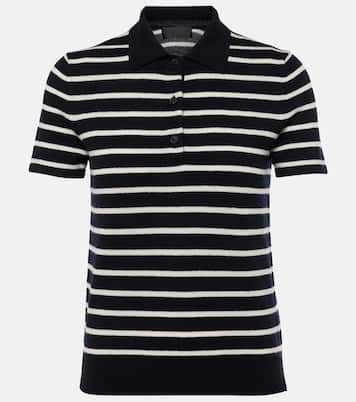 Leanna striped cashmere polo sweater | Nili Lotan