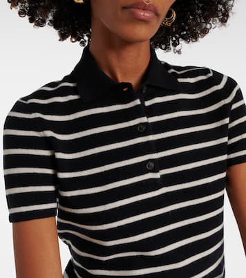 Leanna striped cashmere polo sweater | Nili Lotan