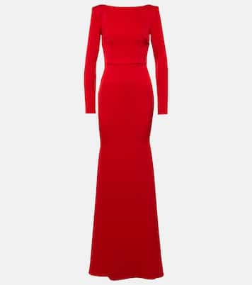 Gathered satin gown | Alex Perry