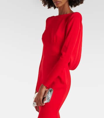 Gathered satin gown | Alex Perry
