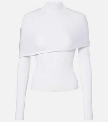Top in maglia a coste | Mugler
