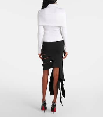 Top in maglia a coste | Mugler