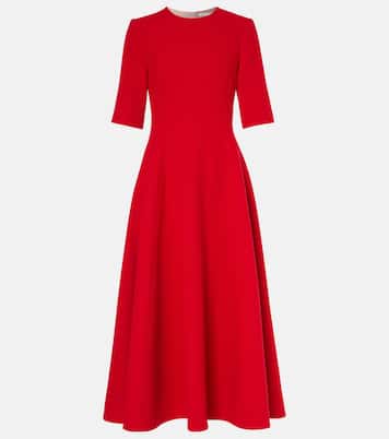 Abito midi Georgie in georgette di lana | Emilia Wickstead