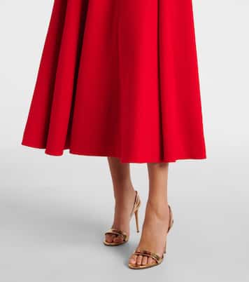 Abito midi Georgie in georgette di lana | Emilia Wickstead