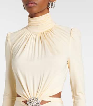 Embellished gathered gown | Rabanne