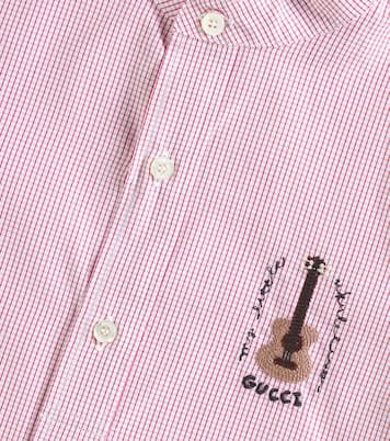 Camisa de algodón a cuadros | Gucci Kids