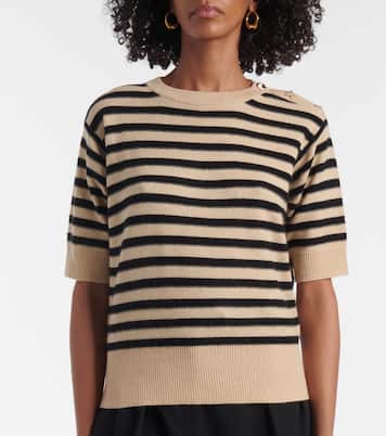 Striped wool and cashmere sweater | Jardin des Orangers