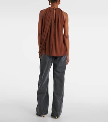 Top in crêpe con scollo all’americana | JW Anderson