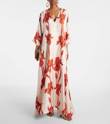 Maxikleid aus Seiden-Twill | La DoubleJ