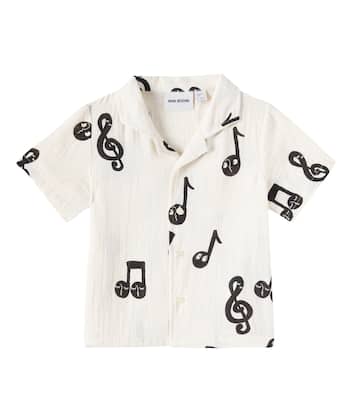 Camicia Note in mussola di cotone | Mini Rodini