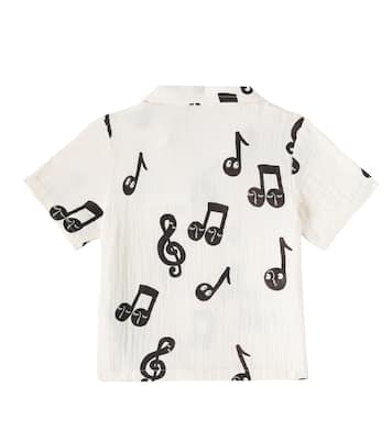 Camicia Note in mussola di cotone | Mini Rodini