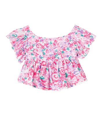 Bedrucktes Top Cycas | Poupette St Barth Kids