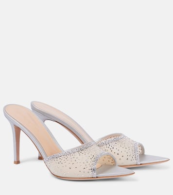 Mules Rania 85 con cristalli | Gianvito Rossi