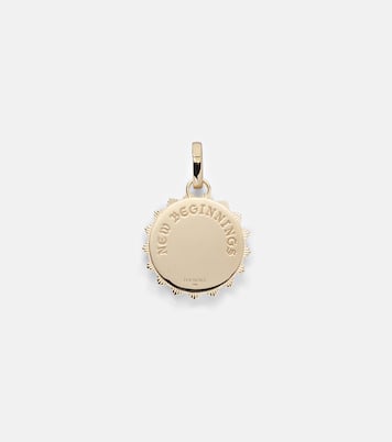 Anhänger New Beginnings - Internal Compass aus 18kt Gelbgold mit Diamanten | FoundRae
