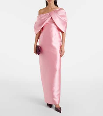 Vestido de cóctel Davina de satén | Solace London