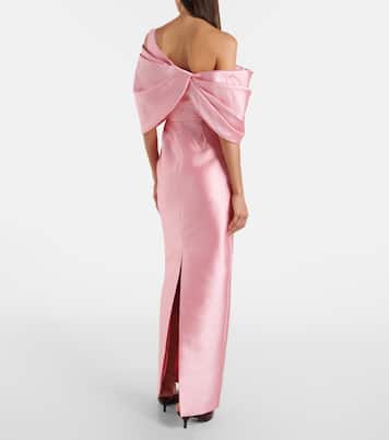 Vestido de cóctel Davina de satén | Solace London