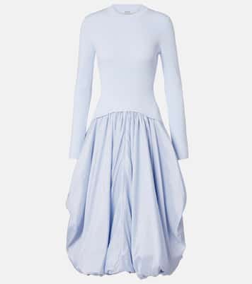 Kenlie taffeta-trimmed midi dress | Simkhai