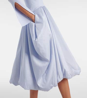 Kenlie taffeta-trimmed midi dress | Simkhai