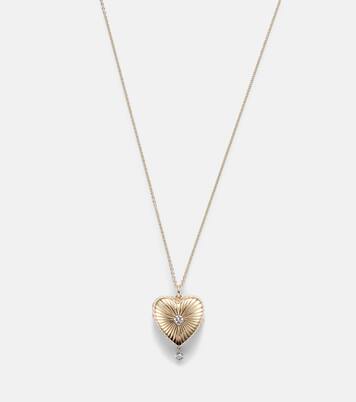 9kt gold necklace with diamond | Persée