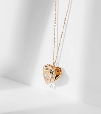 9kt gold necklace with diamond | Persée