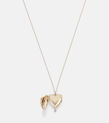 9kt gold necklace with diamond | Persée