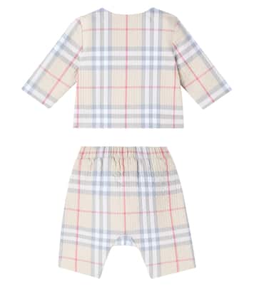 Bébé – Ensemble pull et pantalon Burberry Check en coton | Burberry Kids