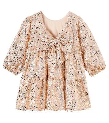 Lila bow-detail sequined dress | Konges Sløjd