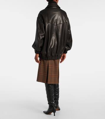 Beck leather bomber jacket | Nour Hammour