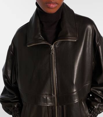 Beck leather bomber jacket | Nour Hammour