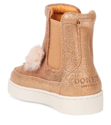 Baby Eladi glitter leather booties | Donsje