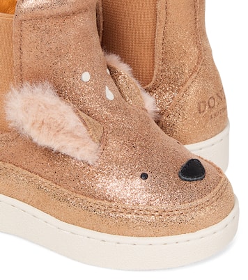 Baby Eladi glitter leather booties | Donsje