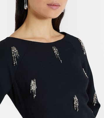 فستان ميدي من الكريب مع تزيين Coretta | Simkhai