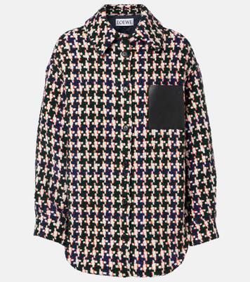 Leather-trimmed overshirt | Loewe