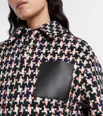 Leather-trimmed overshirt | Loewe