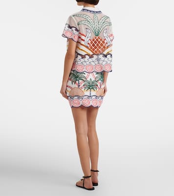 Broderie anglaise cotton wrap skirt | Farm Rio