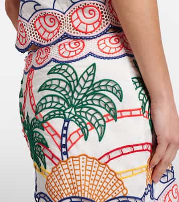 Broderie anglaise cotton wrap skirt | Farm Rio