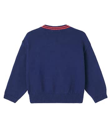 x E.T. intarsia cotton sweater | Mini Rodini