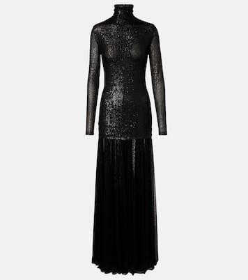 Vestido de fiesta de malla con lentejuelas | Norma Kamali