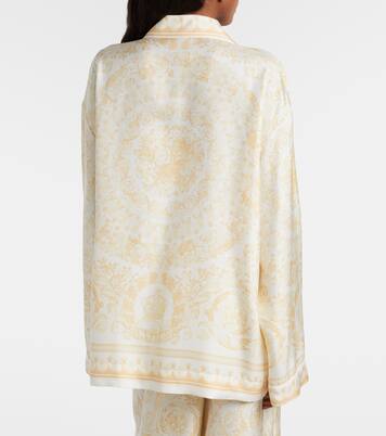 Barocco silk twill shirt | Versace