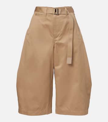 Bermuda in cotone con cintura | Sacai