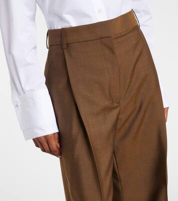High-rise wool and mohair straight pants | Róhe