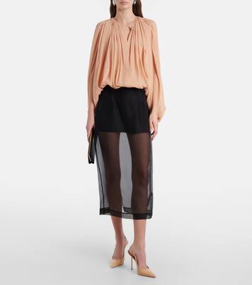 Lidia 105 patent leather slingback pumps | Paris Texas