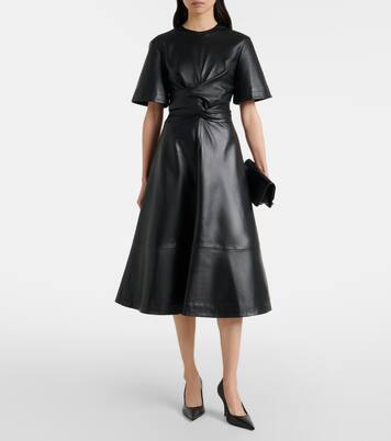 Midikleid aus Leder | Altuzarra