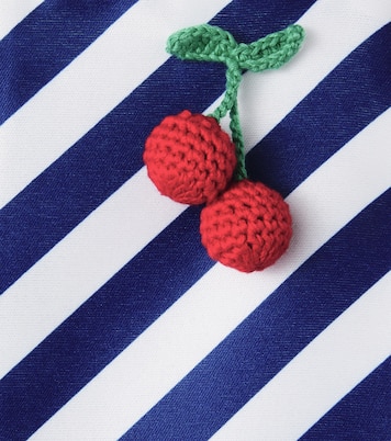 Appliqué striped dress | Self-Portrait Kids