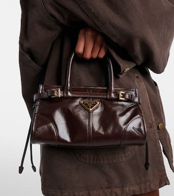 Prada Bonnie Mini leather top-handle bag | Prada