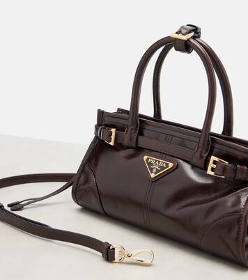 Prada Bonnie Mini leather top-handle bag | Prada