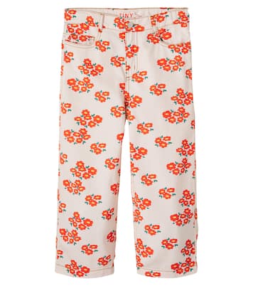Blossoms twill straight jeans | Tinycottons